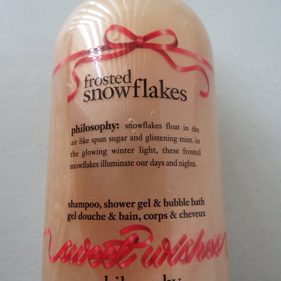 Philosophy Frosted Snowflakes Shampoo, Shower Gel & Bubble Bath 16 fl.oz/480 ml - Picture 4 of 9